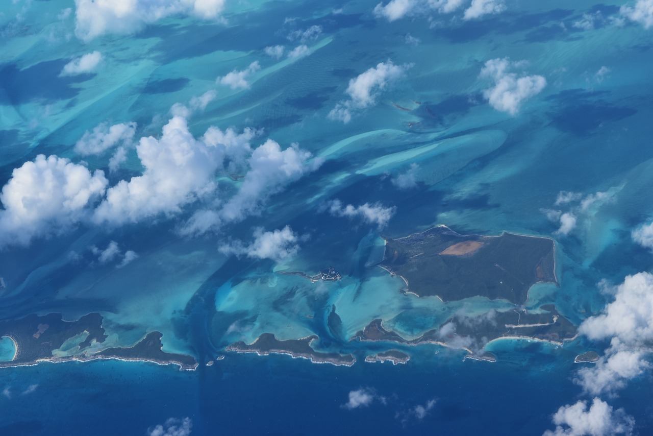 Bahama's view from plane