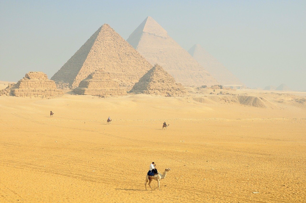 Ansicht der Pyramiden Ägyptens